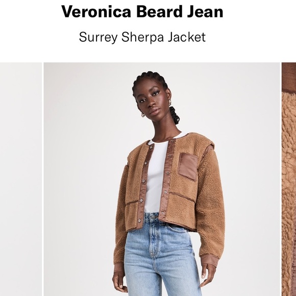 Brand New Veronica Beard - Surrey Sherpa Jacket XS - Picture 3 of 4